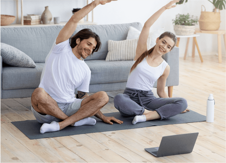 Friends Yoga Friends Doing Yoga